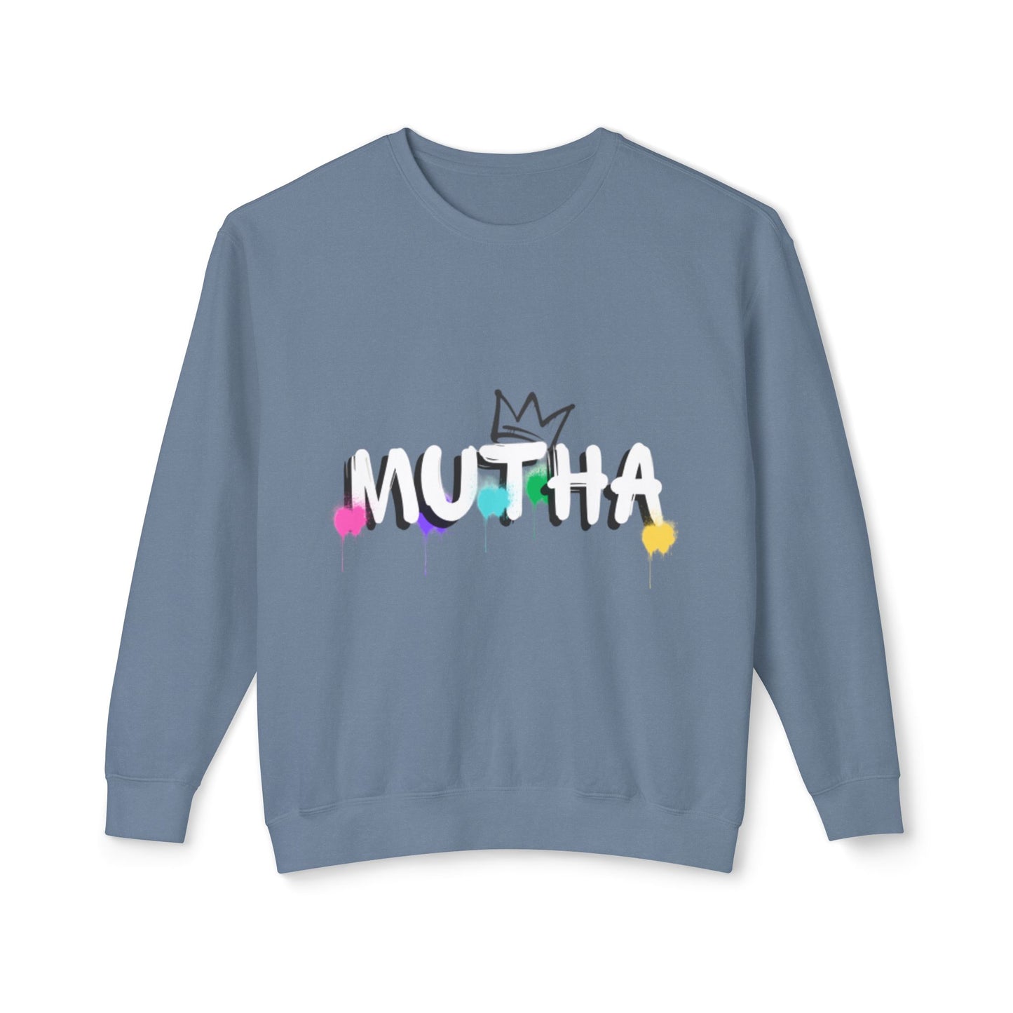 Mutha Unisex Lightweight Crewneck Sweatshirt - Perfect Gift for Moms