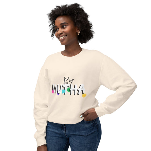 Mutha Unisex Lightweight Crewneck Sweatshirt - Perfect Gift for Moms